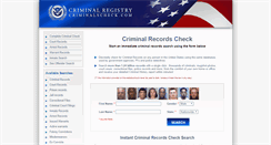 Desktop Screenshot of criminalscheck.com
